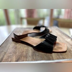 C-LABEL Black Summer Slides